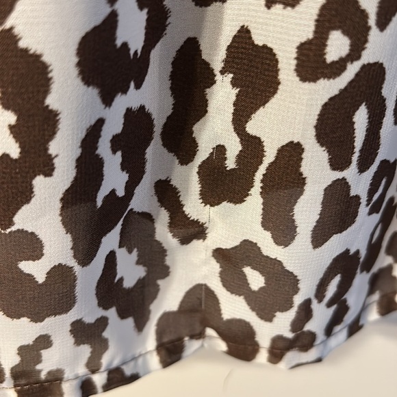 Belle Du Jour Brown & White Leopard Print Dress Small - Picture 5 of 5